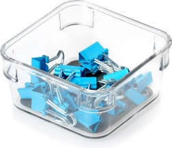 Kwadratowy organizer do przechowywania GREY 9 × 9 × 4,5 cm