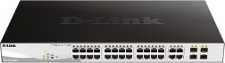 Przełącznik DGS-1210-28MP z 24 portami GE PoE+ i 4 portami SFP