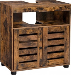 Rustykalna szafka pod umywalkę z regulowaną półką