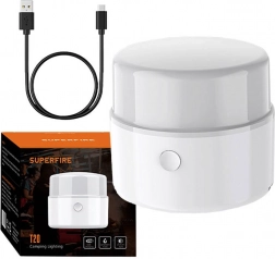 Lampa kempingowa SUPERFIRE T20, 180 lm, ładowanie USB