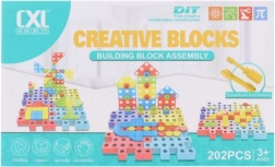 Śrubowana plastikowa konstrukcja 202 elementy