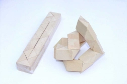 Drewniana układanka wąż naturalny