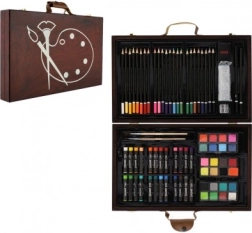 Kreatywny zestaw do malowania w drewnianym etui