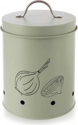 Metalowe zielone pudełko na warzywa i owoce Greenish 2,4 l