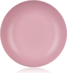 Głęboki plastikowy talerz 22 cm różowy Culinaria