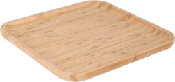 Drewniana taca do serwowania z bambusa 30 × 30 cm
