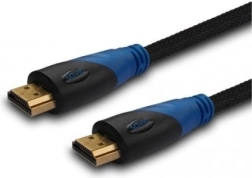 Kabel HDMI 3 m z nylonowym oplotem i pozłacanymi złączami