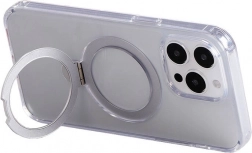 Magnetyczne etui ze stojakiem JOYROOM do iPhone 15 – przezroczyste