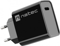 ładowarka sieciowa NATEC Ribera 1× USB‑C 20 W czarna