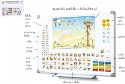 Magnetyczny kalendarz dla dzieci - Przedszkole z 114 magnesami