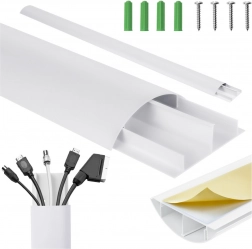 Maskownica kablowa biała aluminiowa