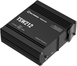 Przemysłowy zarządzalny przełącznik TSW212 z 2x SFP i 8x GbE L2/L3