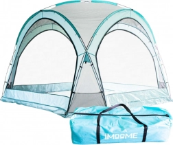 namiot ogrodowy z moskitierą 3,5 × 3,5 m, jasnoniebieski, ochrona UV