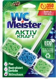 Kostka WC MEISTER 45 g, leśny zapach, barwiąca
