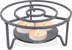 Metalowy podgrzewacz do dzbanka, szary 16,5 cm