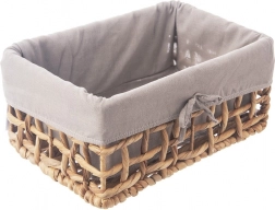Naturalny koszyk do przechowywania z wyjmowaną tekstylną wkładką 30,5 × 20,5 × 15 cm ORION