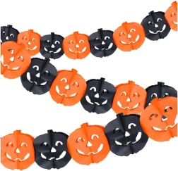 Papierowa girlanda z dyniami na Halloween 3 m Ruhhy - 1 szt.