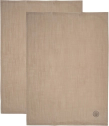 Bawełniane kuchenne ściereczki brązowe 70 × 50 cm, 2 szt.