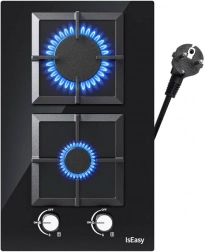 IsEasy dwustrefowa szklana kuchenka gazowa