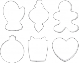 Zestaw stalowych wykrawaczek do ciastek 6 szt.