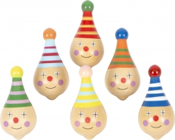 Drewniany bączek z motywem klauna SMALL FOOT