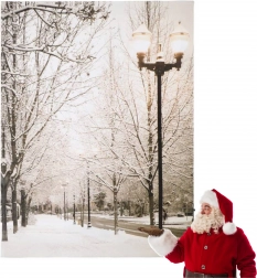 Świąteczny obraz świetlny 16 LED 40 × 30 cm