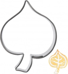 Wykrawacz do ciastek ze stali nierdzewnej liść 4 cm