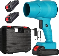 Akumulatorowa ręczna dmuchawa 400 W z 2 akumulatorami