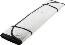 Osłona przeciwsłoneczna na przednią szybę auta, folia refleksyjna z przyssawkami 130 × 60 cm