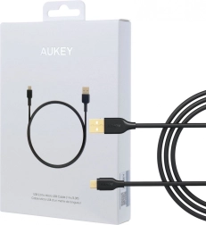 szybko ładujący kabel micro USB AUKEY 1 m, USB‑A, 480 Mb/s