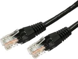 Kabel sieciowy Patchcord UTP kat. 5e RJ45 7,5 m czarny