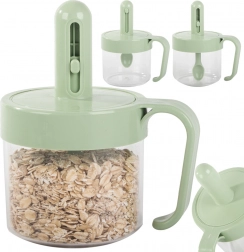 Hermetyczny pojemnik na przyprawy z wbudowaną łyżeczką i uchwytem 0,2 l