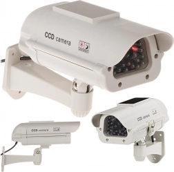 Solarna atrapa kamery bezpieczeństwa z migającą diodą LED