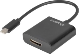 Adapter USB‑C na HDMI, 15 cm, czarny