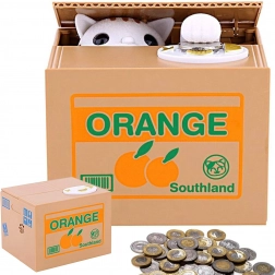 Interaktywna skarbonka z kotkiem