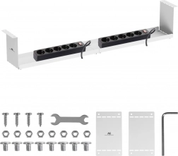 Kompaktowy podbiurkowy organizer kabli Maclean MC-107