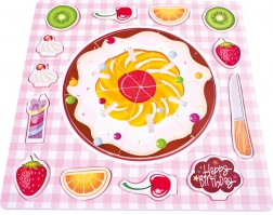 BINO drewniana układanka ciasto