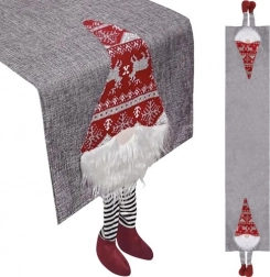 Świąteczny obrus z krasnalami