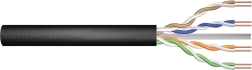 Zewnętrzny żelowy kabel instalacyjny kat. 5e U/UTP, 305 m, czarny