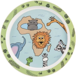 Dziecięcy płytki talerz plastikowy safari 21,5 cm