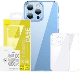 przezroczyste etui i szkło hartowane dla iPhone 14 Plus Baseus SuperCeramic