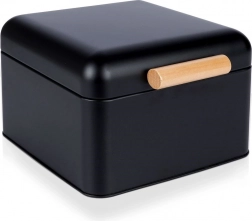 Metalowy chlebak czarny 22 × 20 × 14 cm