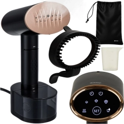 Parowy steamer do ubrań 2000 W czarny RUHHY z panelem dotykowym