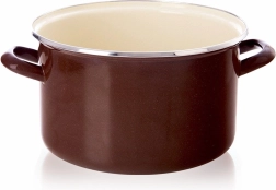 Emaliowany garnek brown 26 cm, 6,5 l