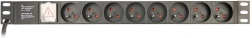 Listwa zasilająca do szafy (PDU), 8 gniazd FR, 1U, 16A, wtyk Schuko 3 m