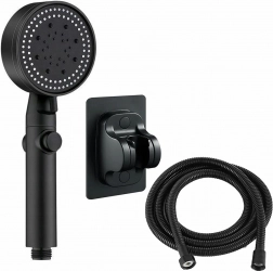 Zestaw prysznicowy czarny AG894A - 3 sztuki