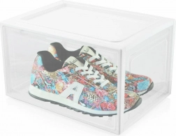 3x pudełko na buty organizer, białe, do rozmiaru 47