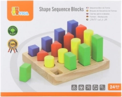 Drewniana układanka – kolory i kształty