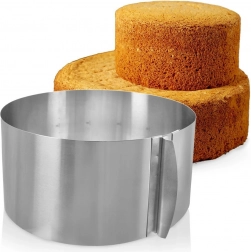 Regulowany stalowy rant do tortów 16–30 cm