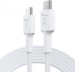 kabel ładujący USB‑C do USB‑C 2 m, 60 W Power Delivery, QC 3.0, biały
